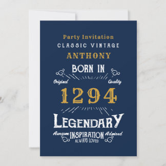 Legend Birthday Einladung