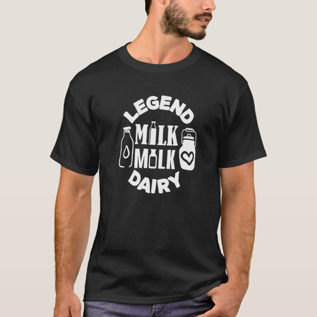 Legend Dairy Bauer Funny Milk Joke Cow 1 T-Shirt (Vorderseite)