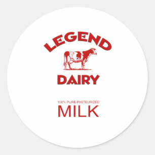 Legend Dairy Runder Aufkleber