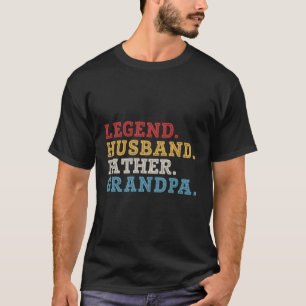 Legend Ehemann Vater Opa Vathers Day Vater Papa T-Shirt