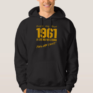 Legend Geboren 1961 Vintage Geburtstagsfeier Hoodie