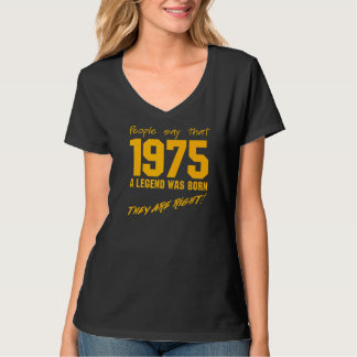 Legend Geboren 1975 Geburtstag Vintage Feier T-Shirt