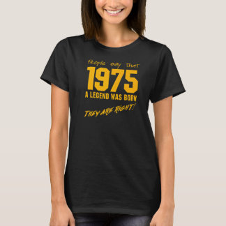 Legend Geboren 1975 Geburtstag Vintage Feier T-Shirt