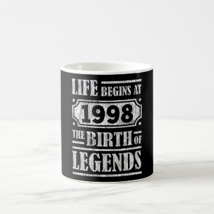 Legend Geboren 1998 Retro Vintage Geburtstagsgesch Kaffeetasse