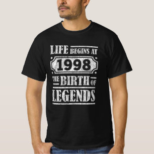 Legend Geboren 1998 Retro Vintage Geburtstagsgesch T-Shirt