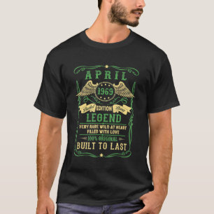 Legend Geboren April 1969 53. Geburtstag T-Shirt
