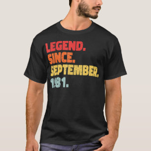 Legend Geboren September 1981 T-Shirt