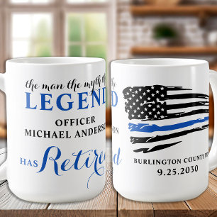 Legend hat Thin Blue Line Personalisiert Kaffeetasse