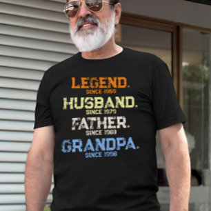 Legend Husband Daddy GRANDPA kundenspezifisch T-Shirt