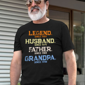 Legend Husband Daddy GRANDPA kundenspezifisch T-Shirt