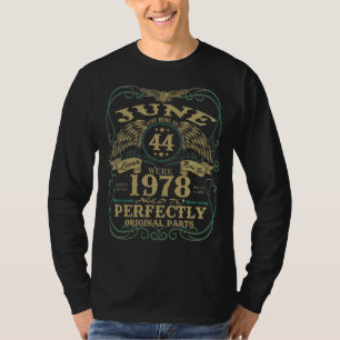 Legend Juni 1978 Vintag 44. Geburtstag T-Shirt