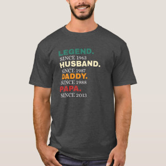 Legend Mann Daddy Papa Est. T-Shirt