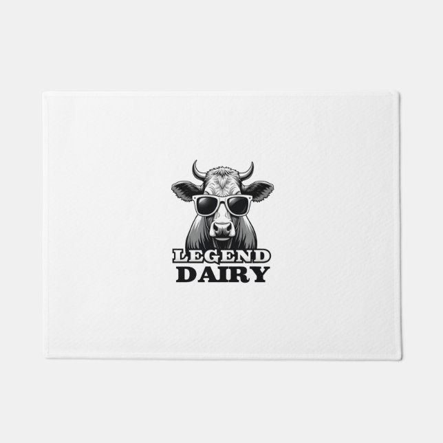 Legend Milch lustiger Bauer Kuh Bauer Pun Grafik T Fußmatte (Vorderseite)