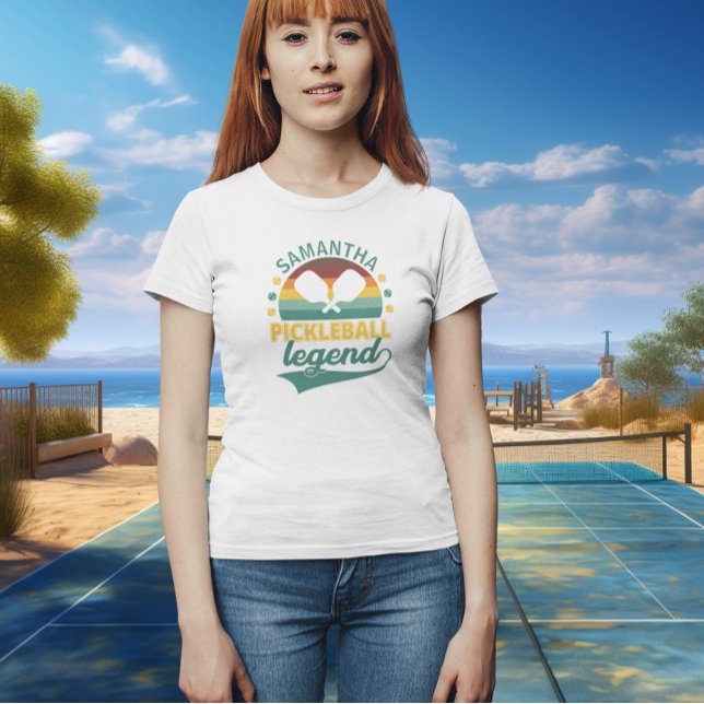 Legend Monogram Pickle Ball   T-Shirt (Von Creator hochgeladen)