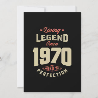 Legend seit 1970 Geburtstagsgeschenk Einladung