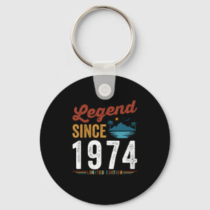 Legend seit 1974 Geburtstag Retro Vintag Schlüsselanhänger