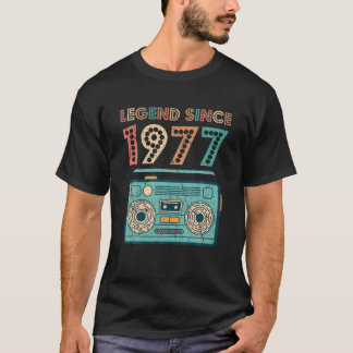 Legend seit 1977 45th Birthday Geschenke Cassette  T-Shirt