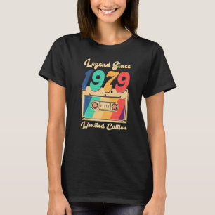 Legend Seit 1979 Vintag Cassette 44. Geburtstag W T-Shirt