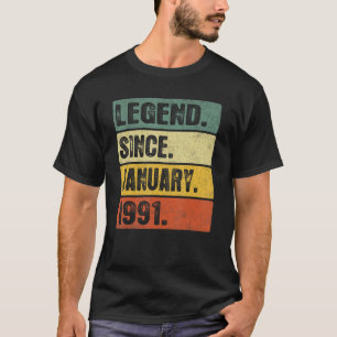 Legend Seit 32. Januar 1991 32 Jahre T-Shirt