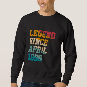 Legend Seit April 1956 Funny 69 Jahre alt 69. Bi Sweatshirt