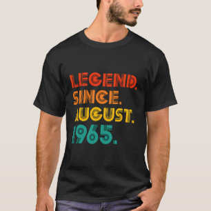 Legend Seit August 1965 Vintage Geburtstagsgeschen T-Shirt