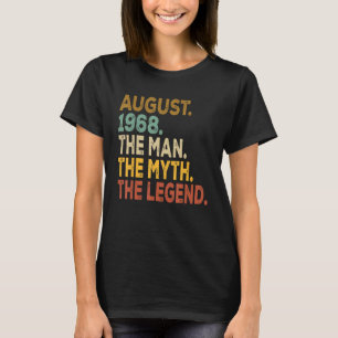 Legend seit August 1968 55 Jahre alt 55. Geburtsta T-Shirt