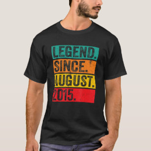 Legend Seit August 2015 7. Geburtstag Retro 7 Jahr T-Shirt