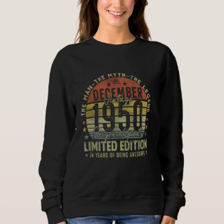 Legend Seit Dezember 1950 Retro 74. Geburtstagsmad Sweatshirt