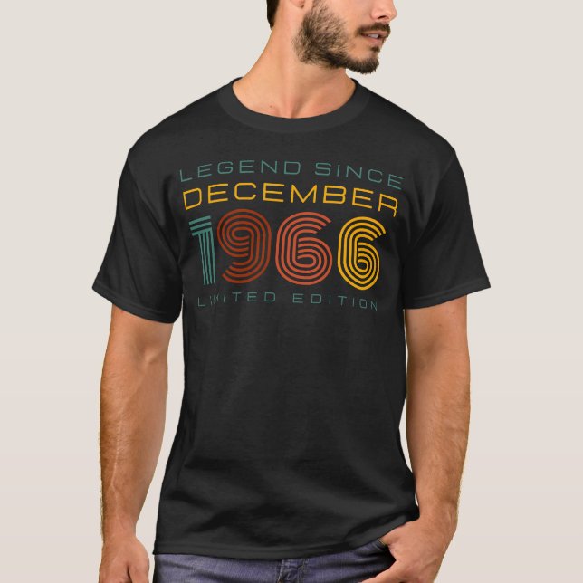 Legend Seit Dezember 1966, Limited Edition Men's T-Shirt (Vorderseite)