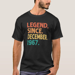 Legend Seit Dezember 1967 55th Birthday Retro 55 T-Shirt
