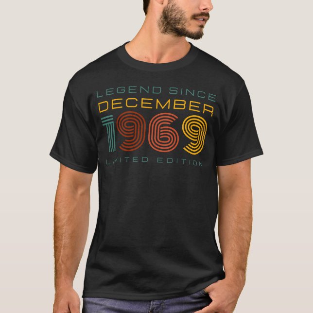Legend Seit Dezember 1969, Limited Edition Men's T-Shirt (Vorderseite)