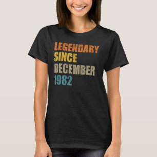 Legend Seit Dezember 1982 40 Jahre 40 40 Birthda T-Shirt