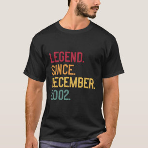 Legend Seit Dezember 2002 18th Birthday Gift Retr T-Shirt