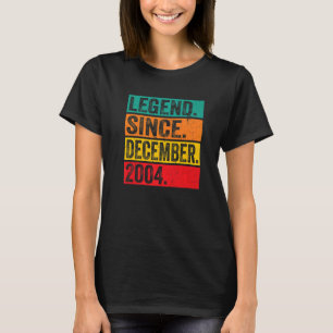 Legend Seit Dezember 2004 Retro 18. Geburtstag 18 T-Shirt