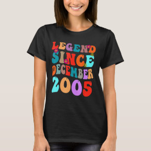 Legend Seit Dezember 2005 Vintager Geburtstag Retr T-Shirt