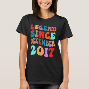 Legend Seit Dezember 2017 Vintager Geburtstag Retr T-Shirt