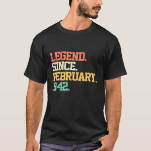 Legend Seit Februar 1942 80. Geburtstag 80 Jahre T-Shirt