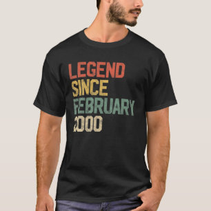 Legend Seit Februar 2000 21St Geburtstagsgeschenk  T-Shirt
