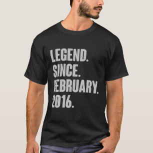 Legend Seit Februar 2016 - 6 Jahre altes Geschenk  T-Shirt