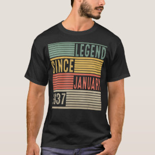 Legend Seit Januar 1937 86. Geburtstag 86 Jahre T-Shirt