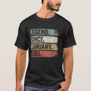 Legend Seit Januar 1966 57 Jahre alt 57. Geburtsta T-Shirt