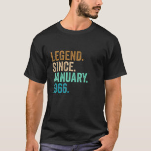 Legend Seit Januar 1966 57 Jahre alt 57. Geburtsta T-Shirt