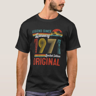 Legend Seit Januar 1971 51St Birthday Retro Männer T-Shirt
