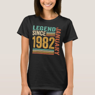Legend Seit Januar 1982 41 Jahre alt 41. Geburtsta T-Shirt