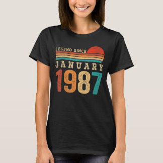 Legend Seit Januar 1987 36 Jahre alt 36. Geburtsta T-Shirt