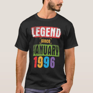 Legend Seit Januar 1996 Glückwunsch Geburtstag 27 T-Shirt