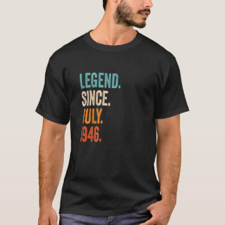 Legend Seit Juli 1946 77. Geburtstag T-Shirt