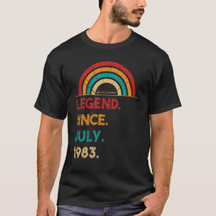 Legend Seit Juli 1983 39. Geburtstag Retro Geboren T-Shirt