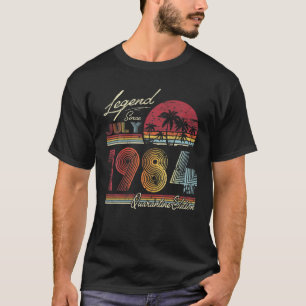 Legend Seit Juli 1984 37 Jahre 37Th Quarantine Bi T-Shirt