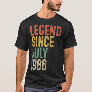 Legend Seit Juli 1986 Männer Frauen 35. Geburtstag T-Shirt